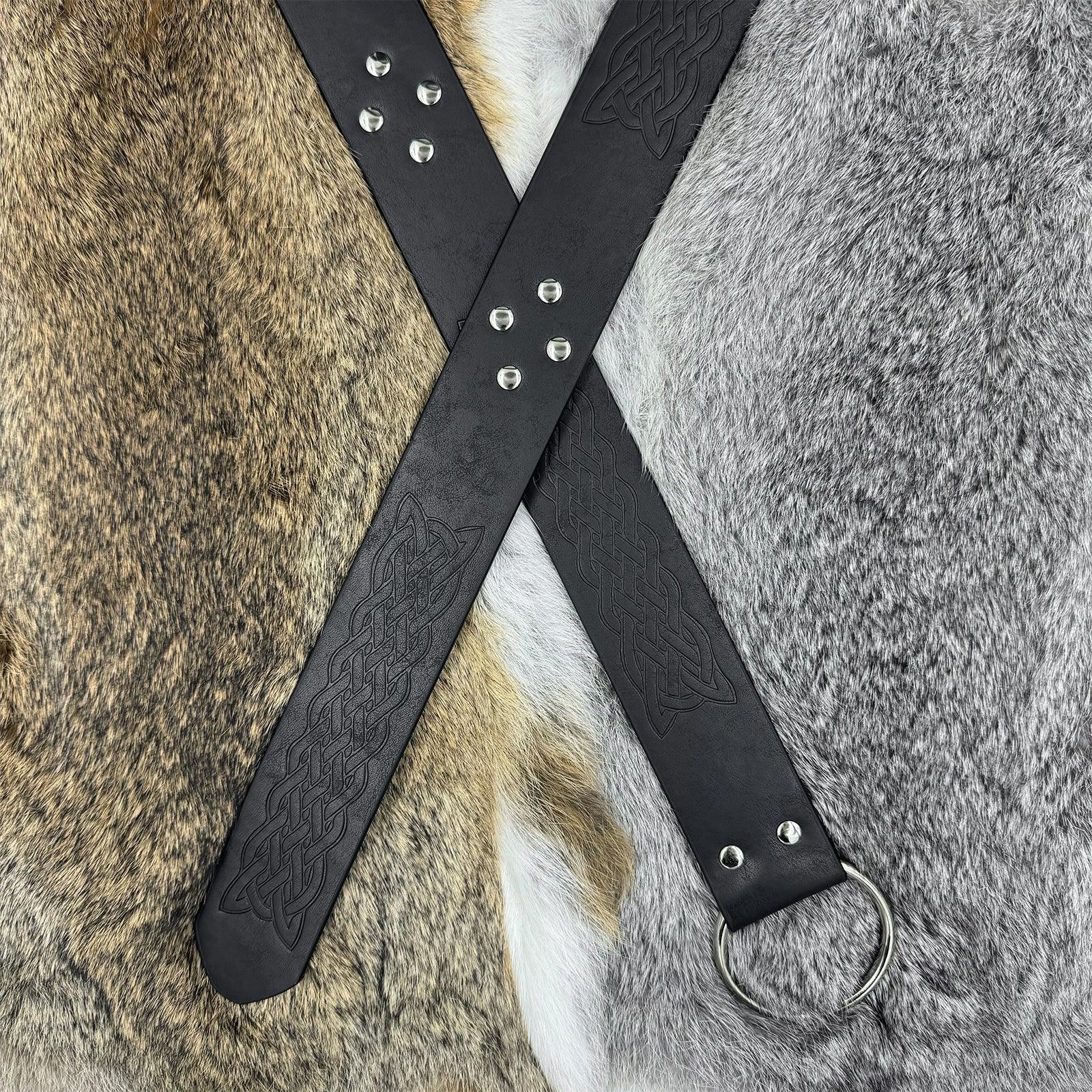 Medieval Embossed O-Ring Belt