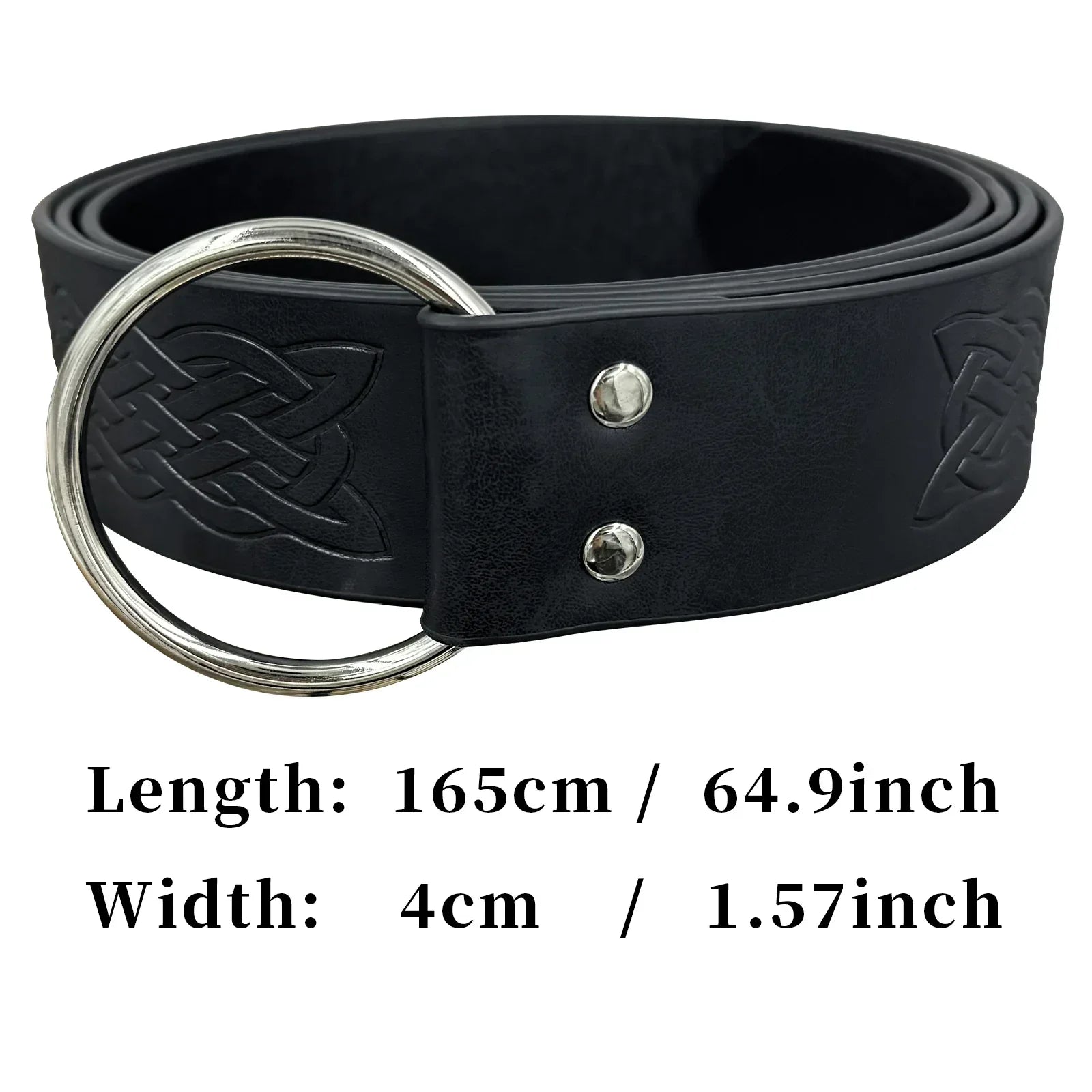 Medieval Embossed O-Ring Belt