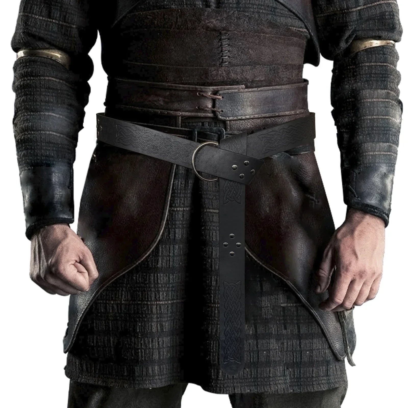 Medieval Embossed O-Ring Belt