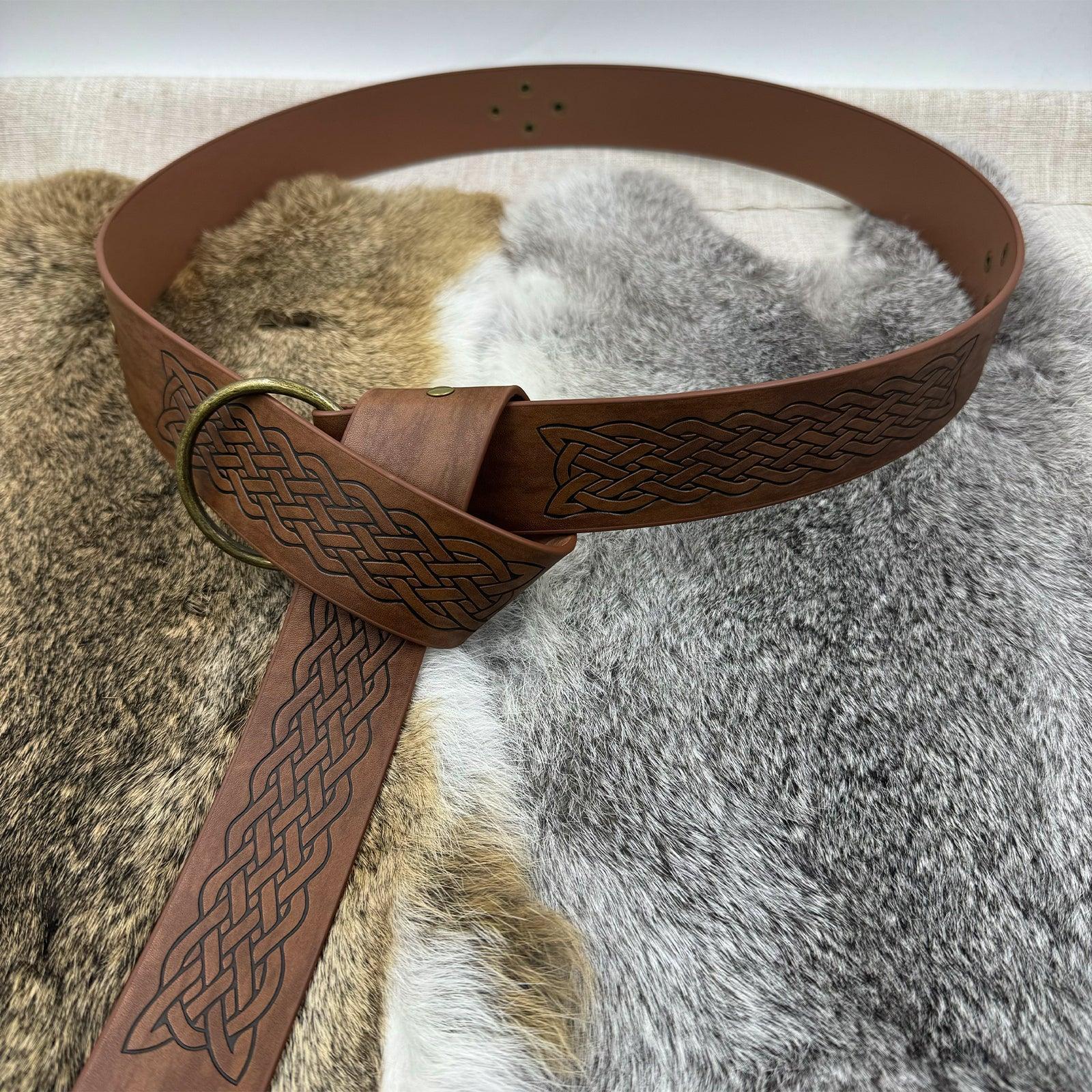 Medieval Embossed O-Ring Belt