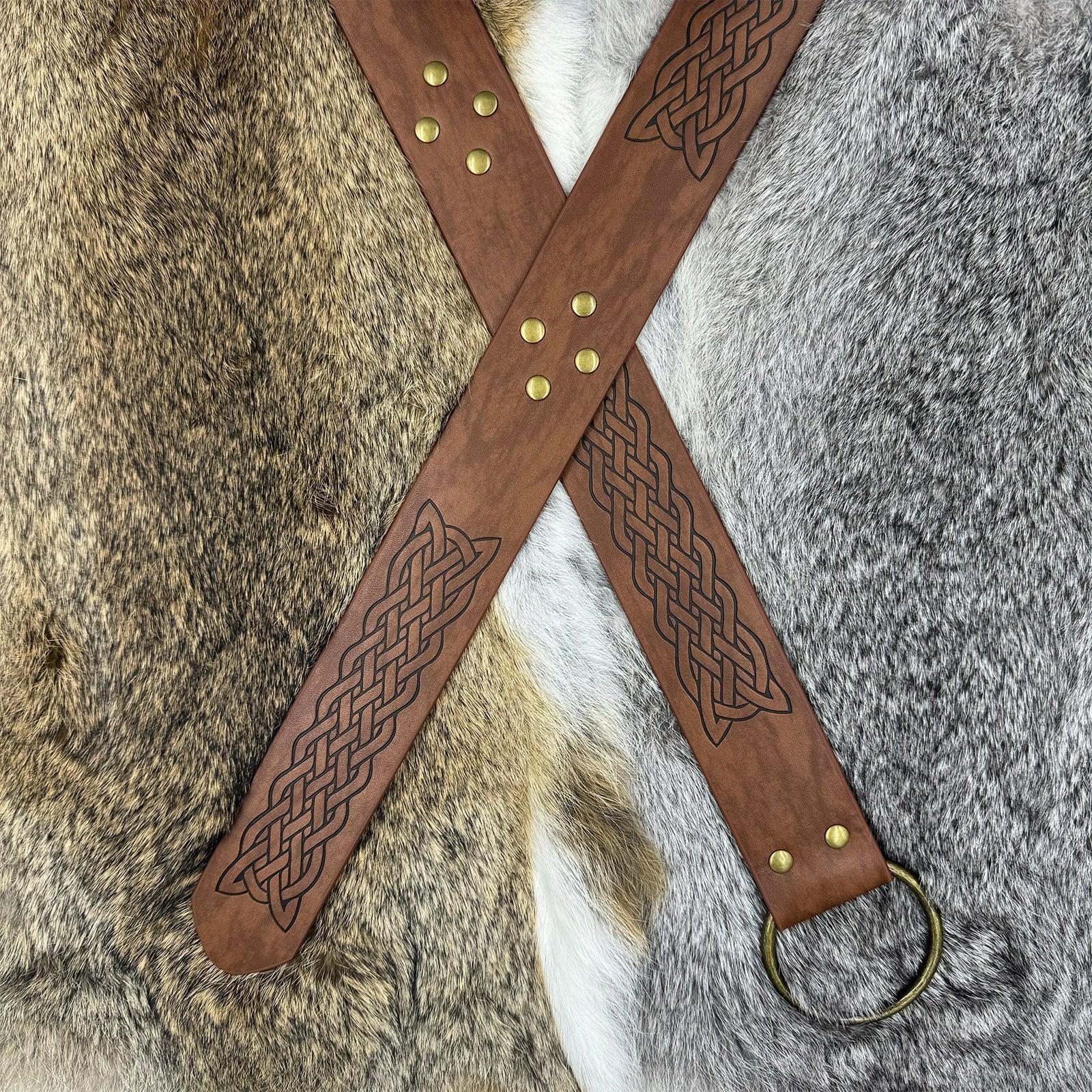 Medieval Embossed O-Ring Belt