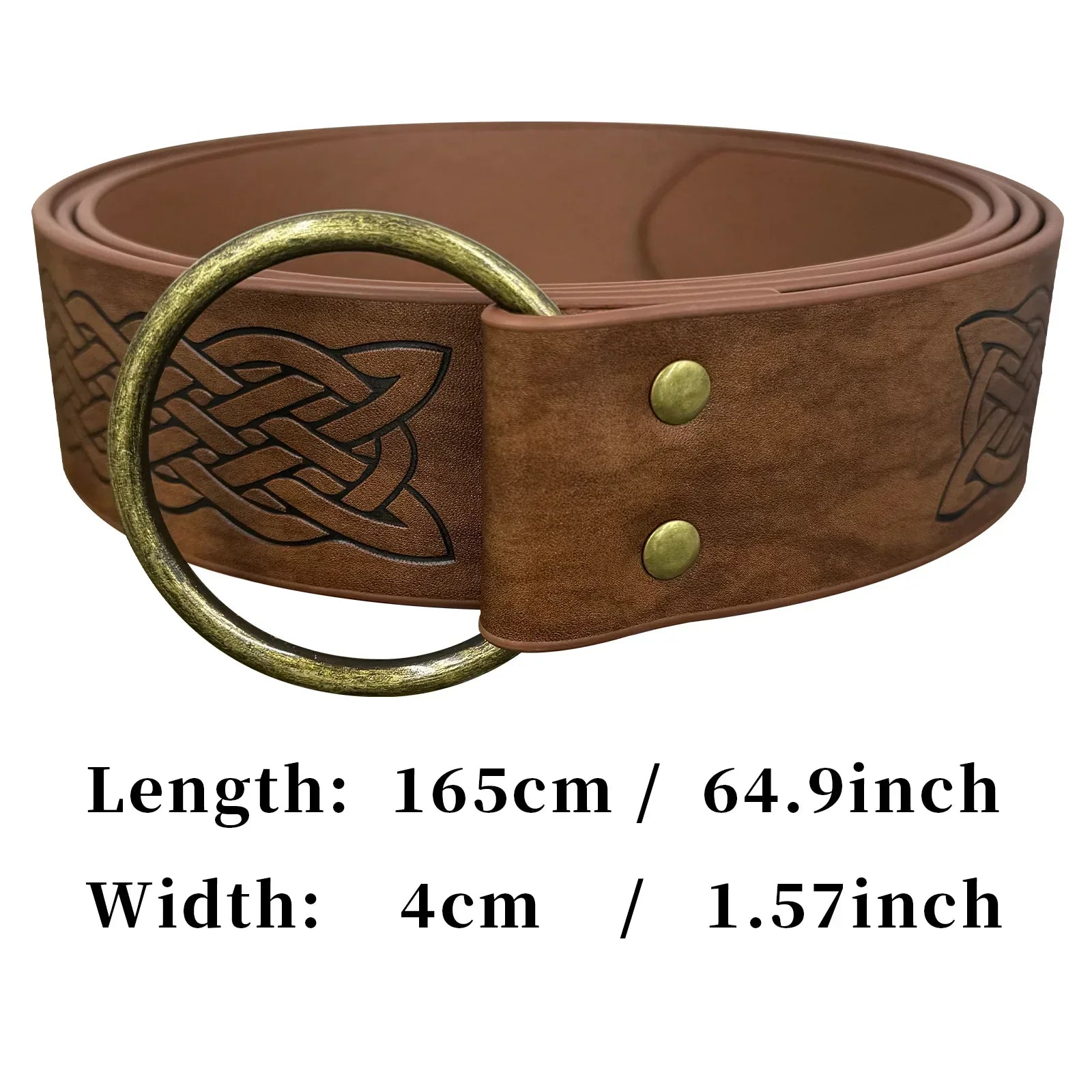 Medieval Embossed O-Ring Belt