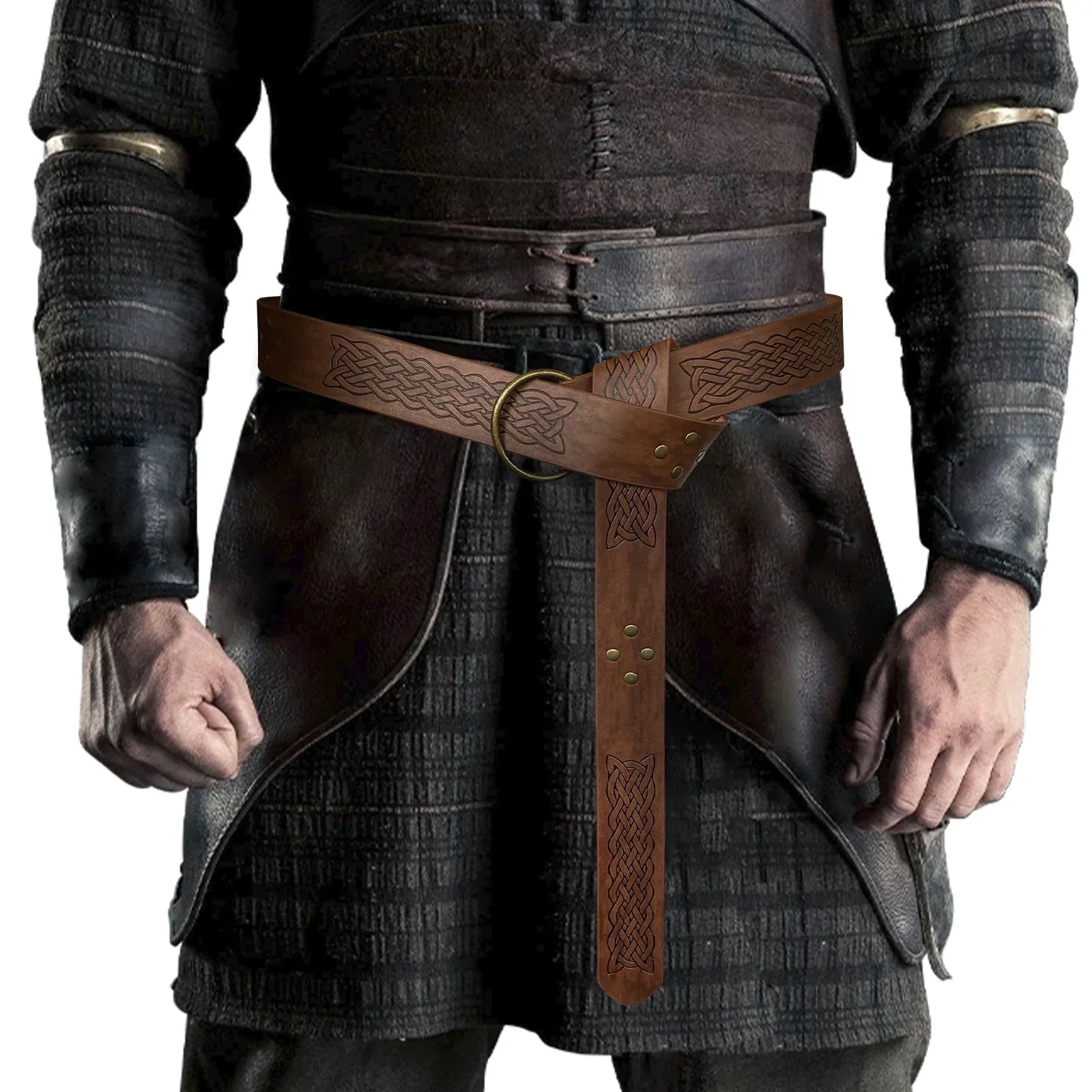 Medieval Embossed O-Ring Belt