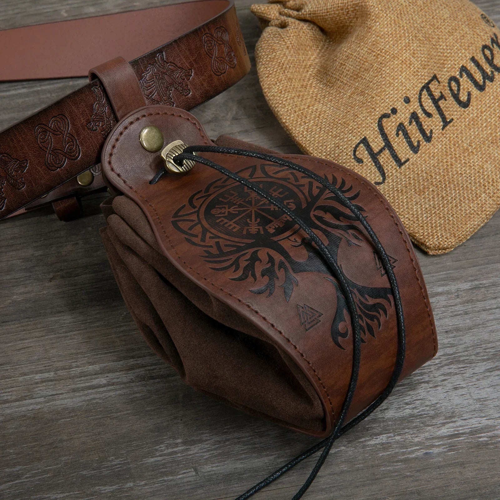 Vintage Portable Drawstring Purse
