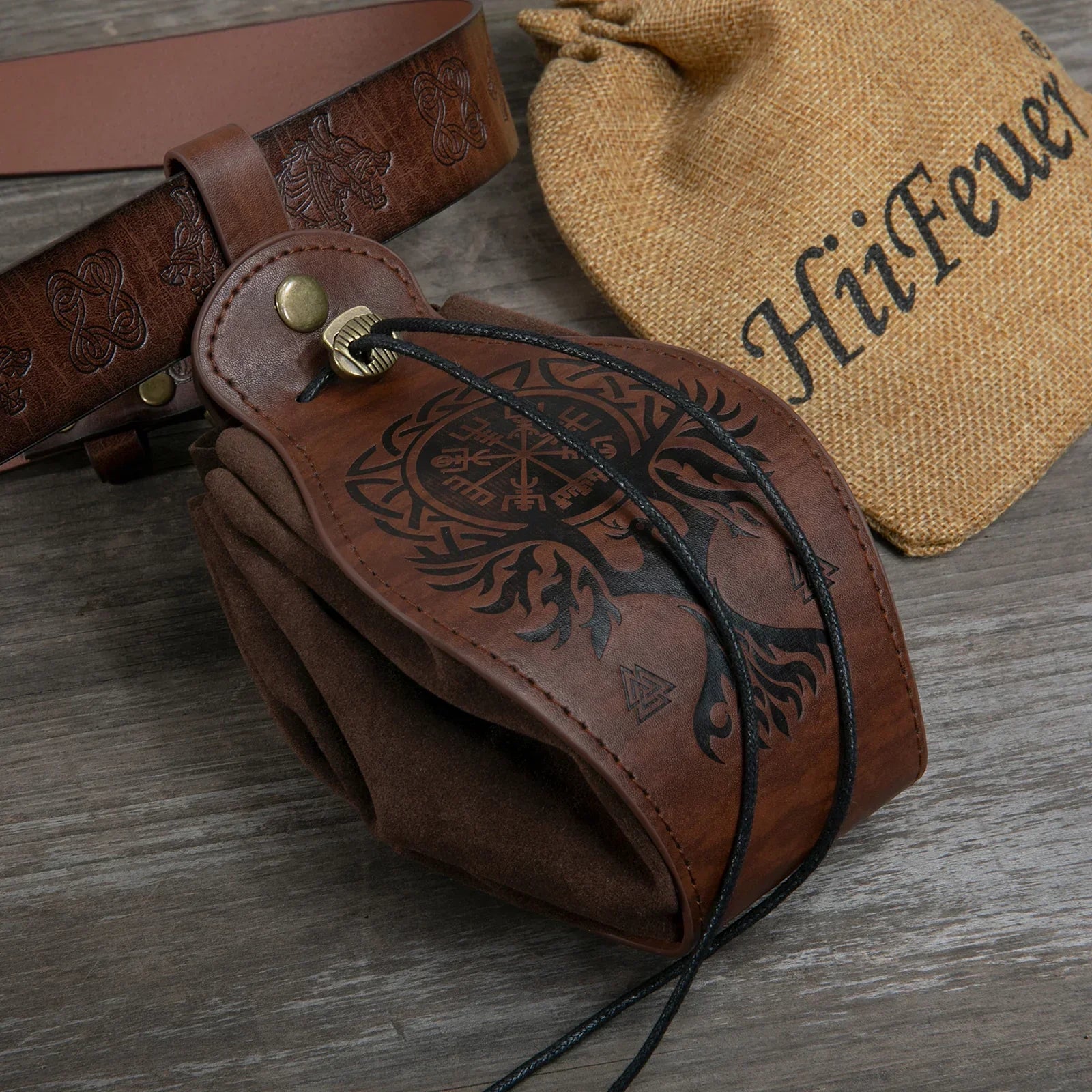Vintage Portable Drawstring Purse