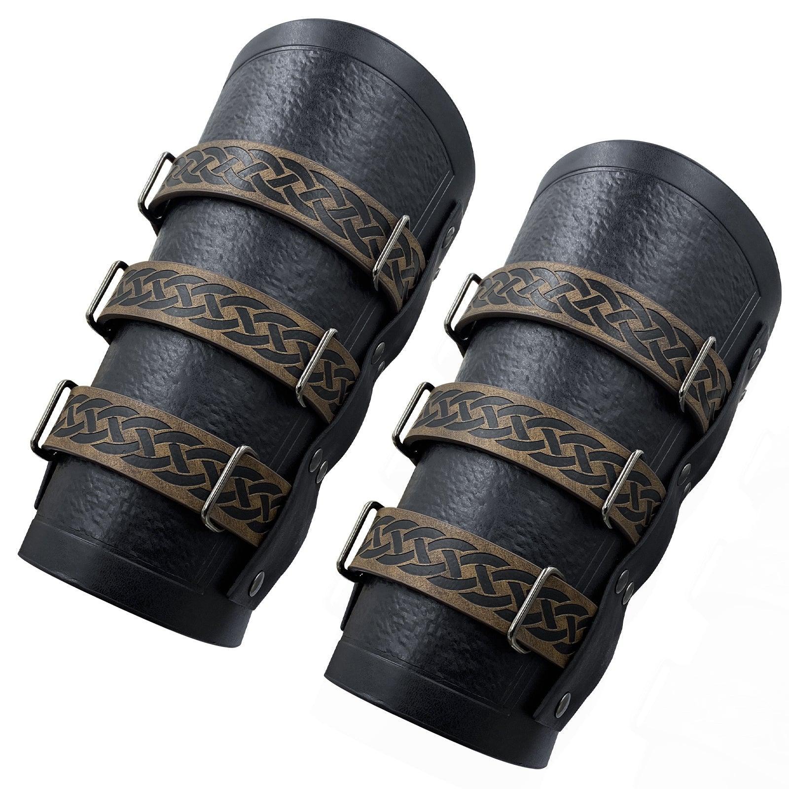 Retro Buckle Fastening Mercenary Arm Guards