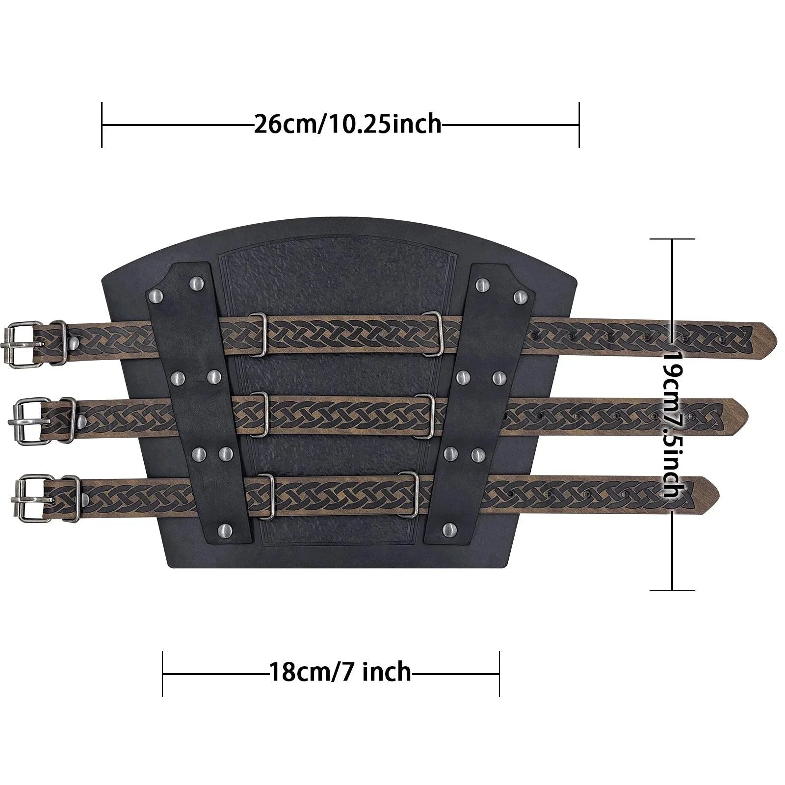 Retro Buckle Fastening Mercenary Arm Guards