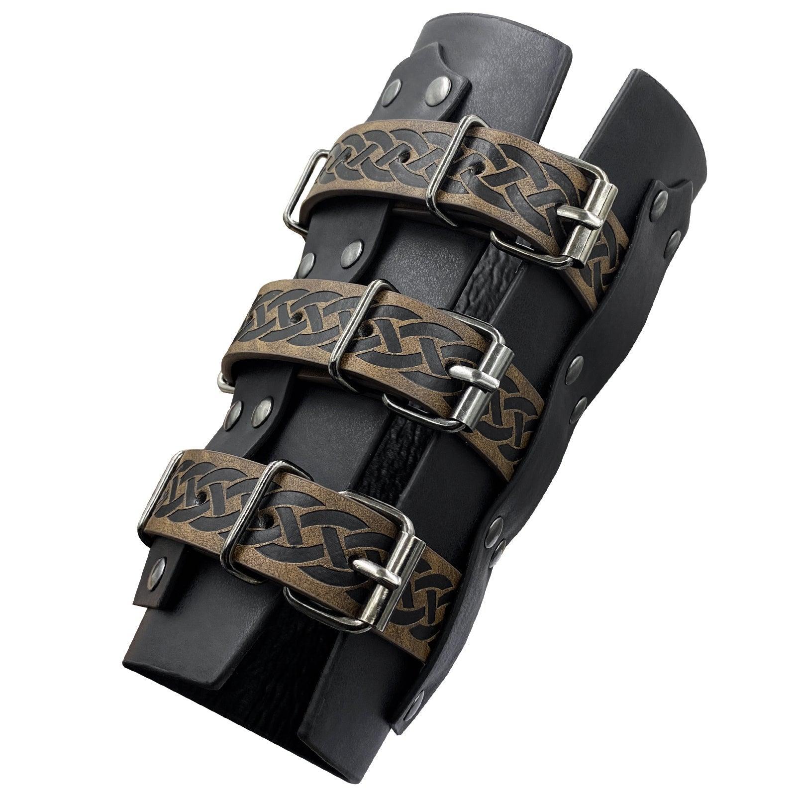 Retro Buckle Fastening Mercenary Arm Guards