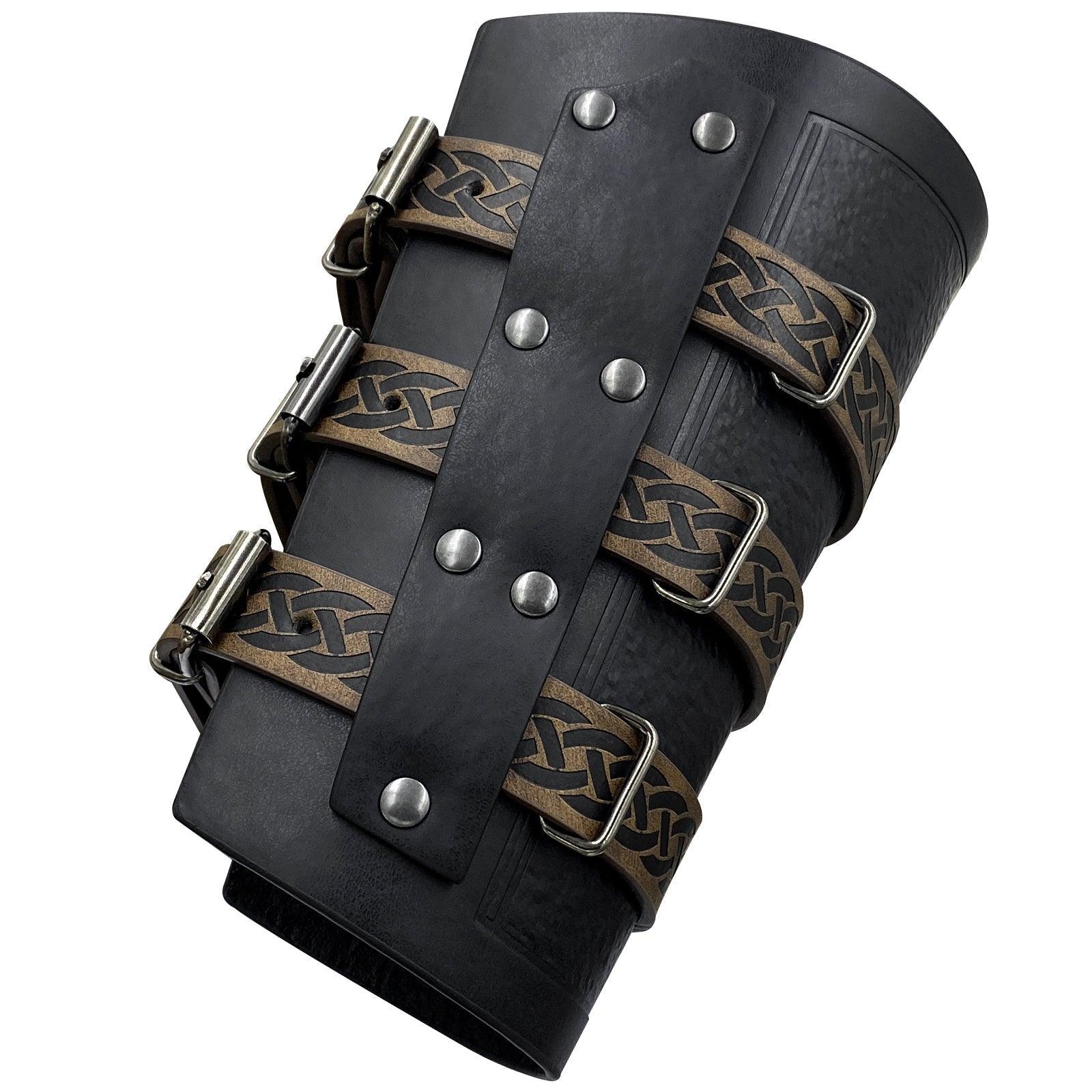 Retro Buckle Fastening Mercenary Arm Guards