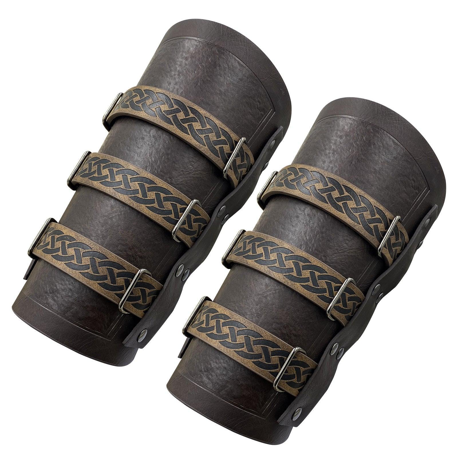 Retro Buckle Fastening Mercenary Arm Guards
