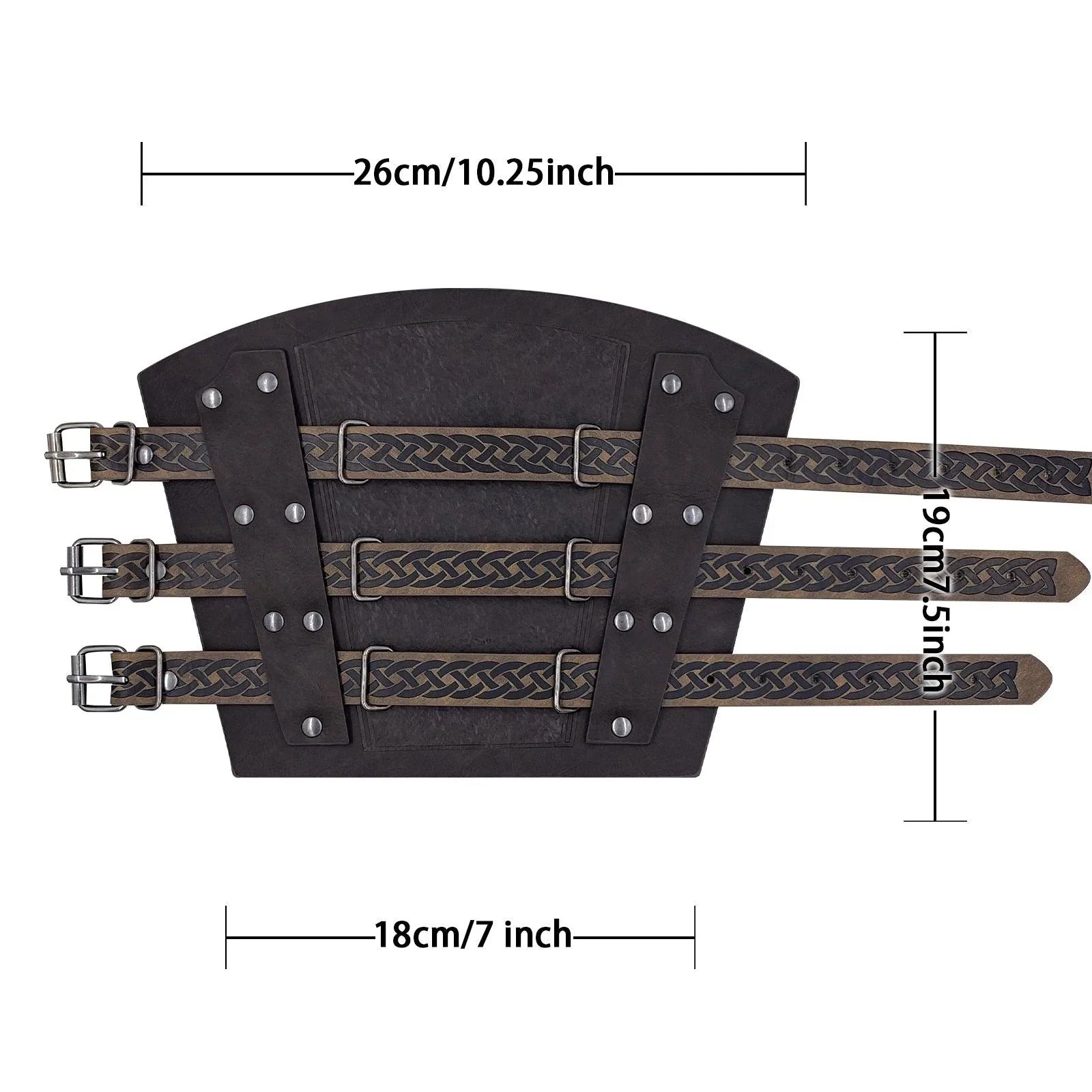 Retro Buckle Fastening Mercenary Arm Guards