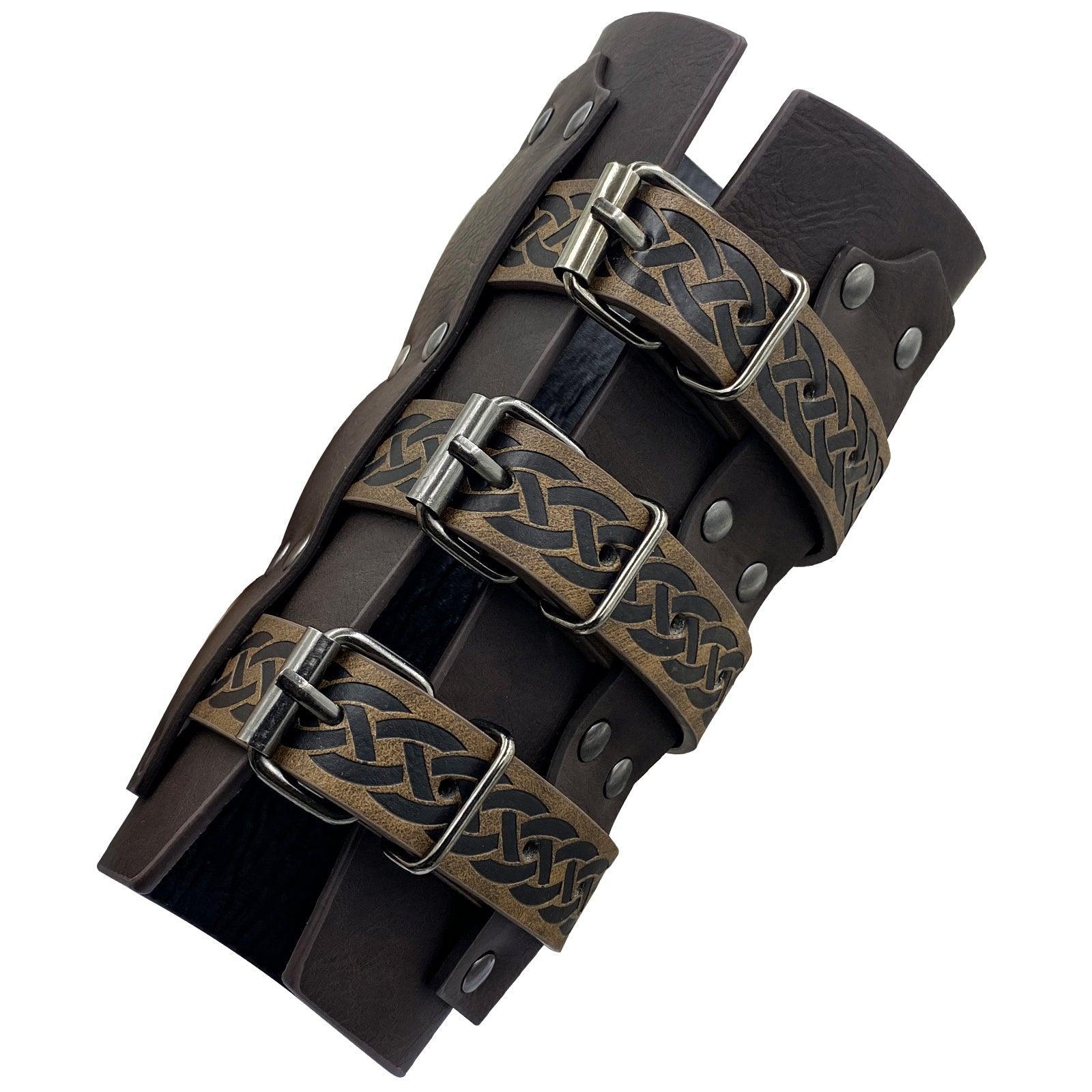 Retro Buckle Fastening Mercenary Arm Guards