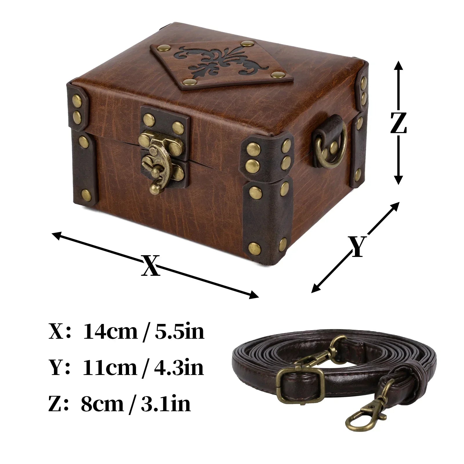 Medieval Faux Leather Alchemy Box