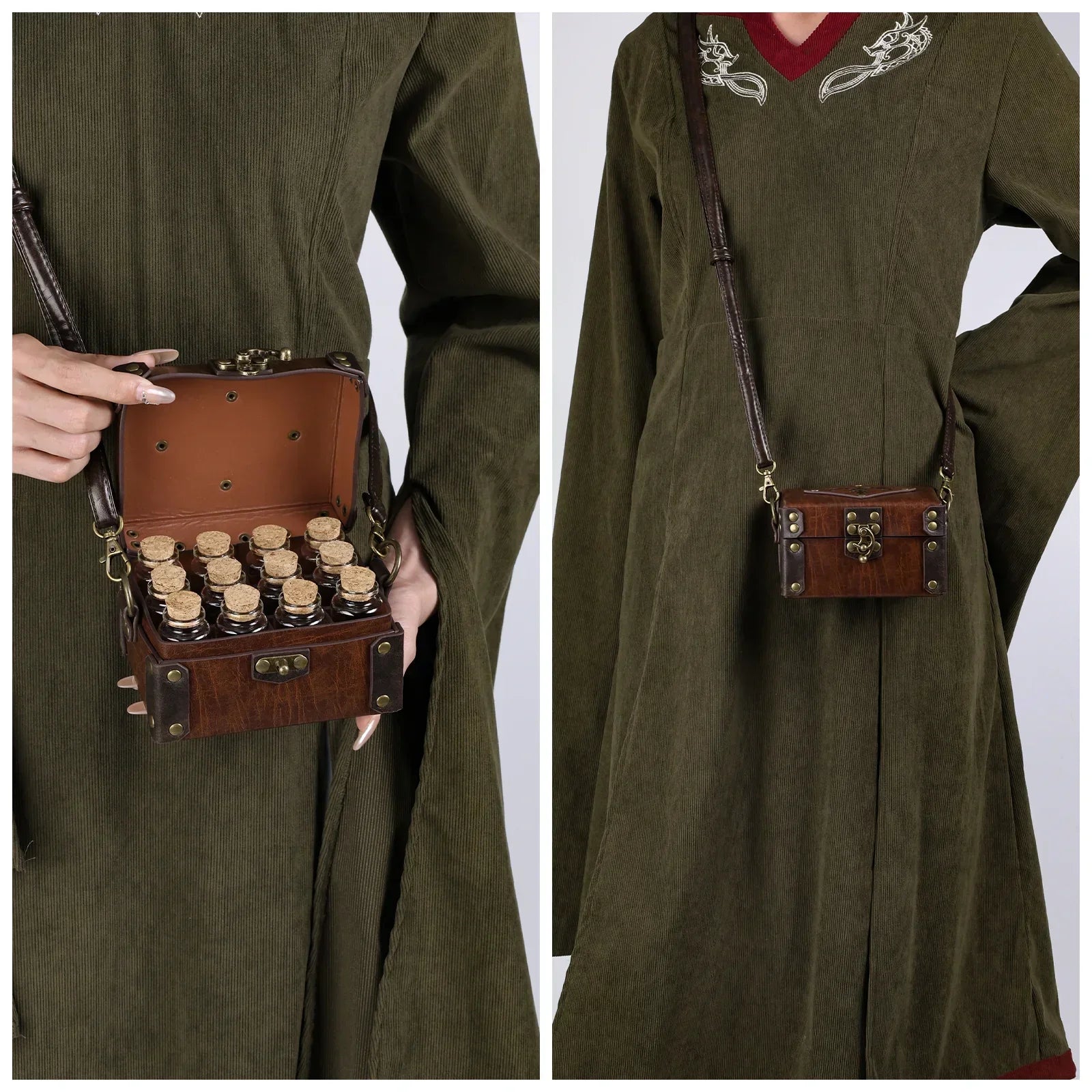 Medieval Faux Leather Alchemy Box