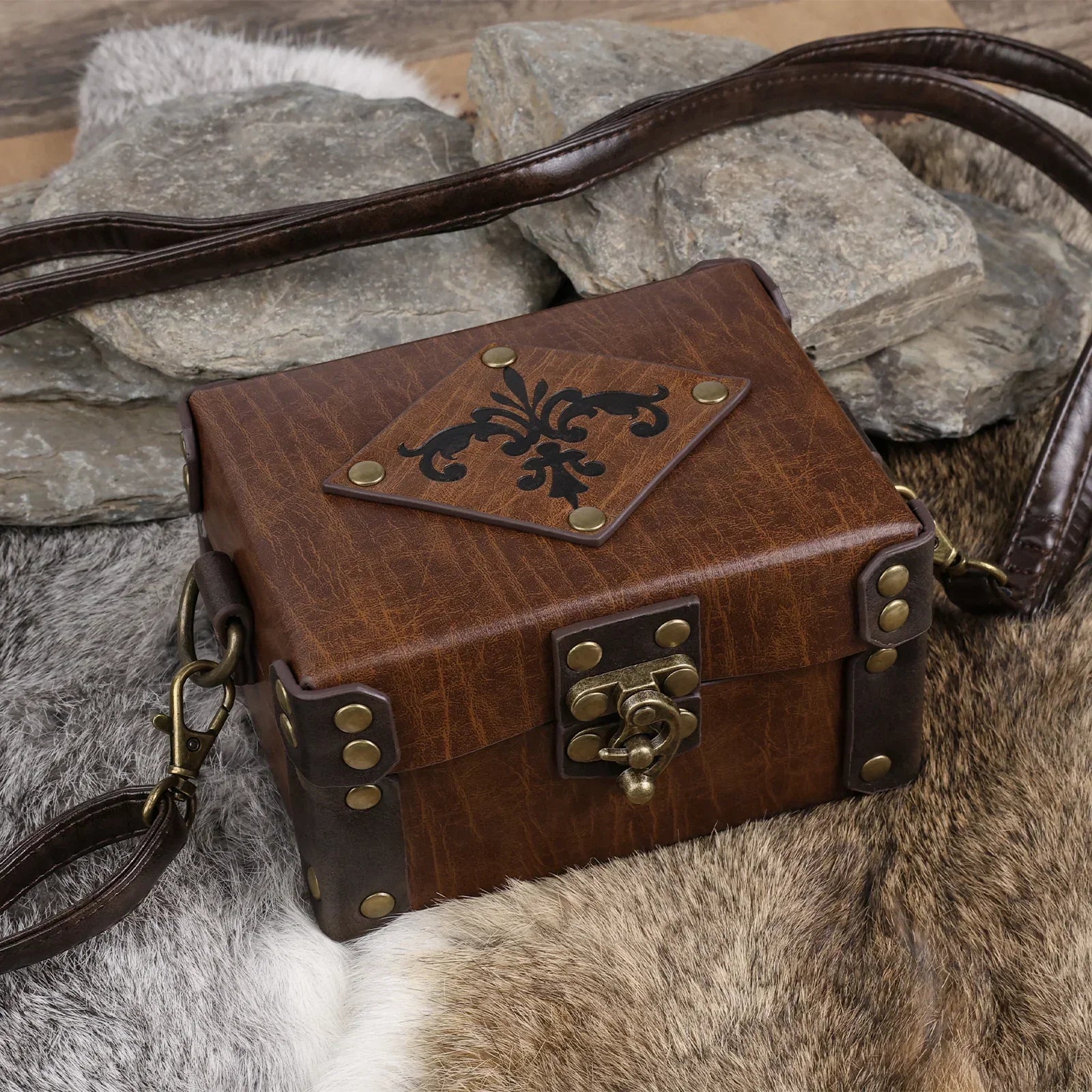 Medieval Faux Leather Alchemy Box