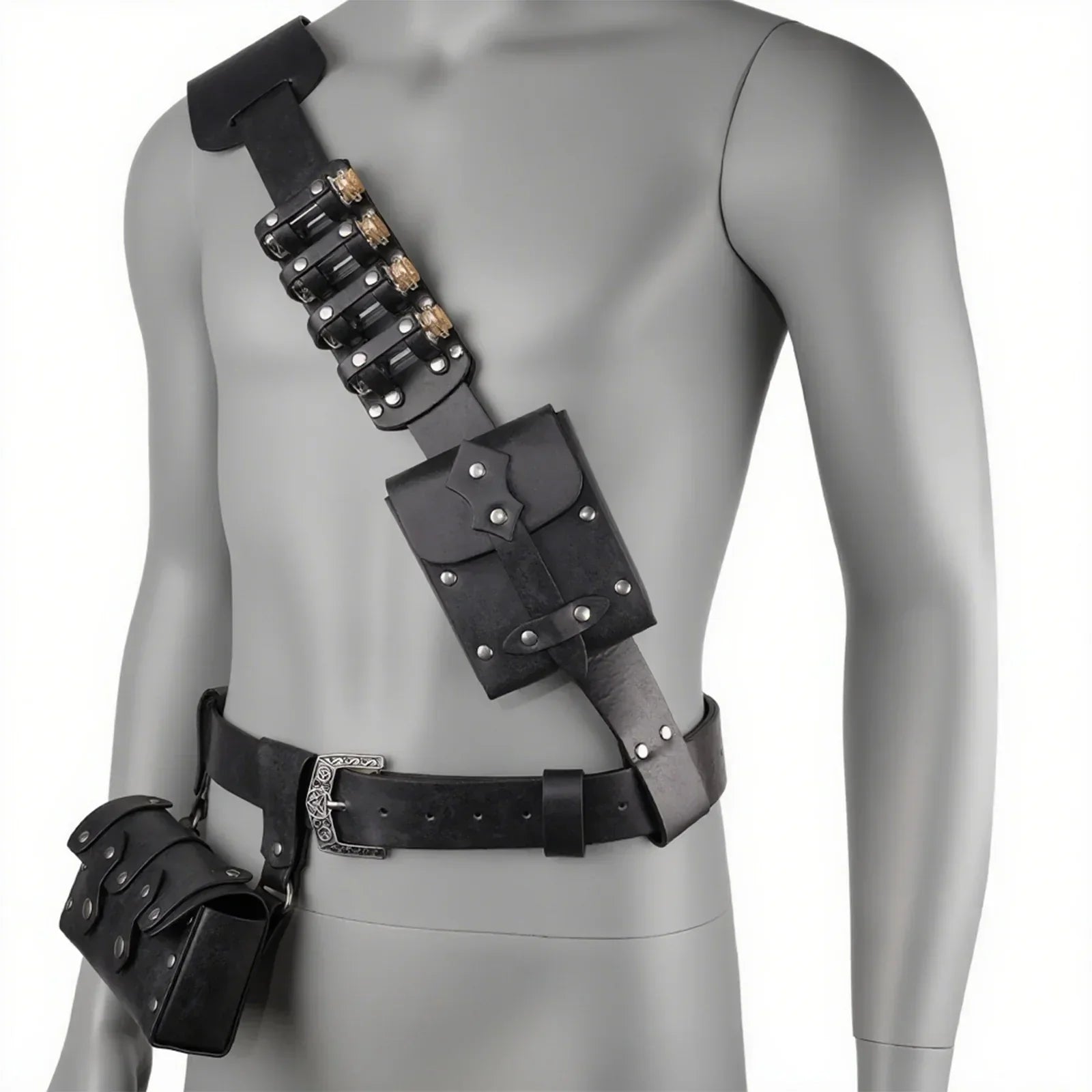 7 PCs Medieval Baldric Tactical Belt