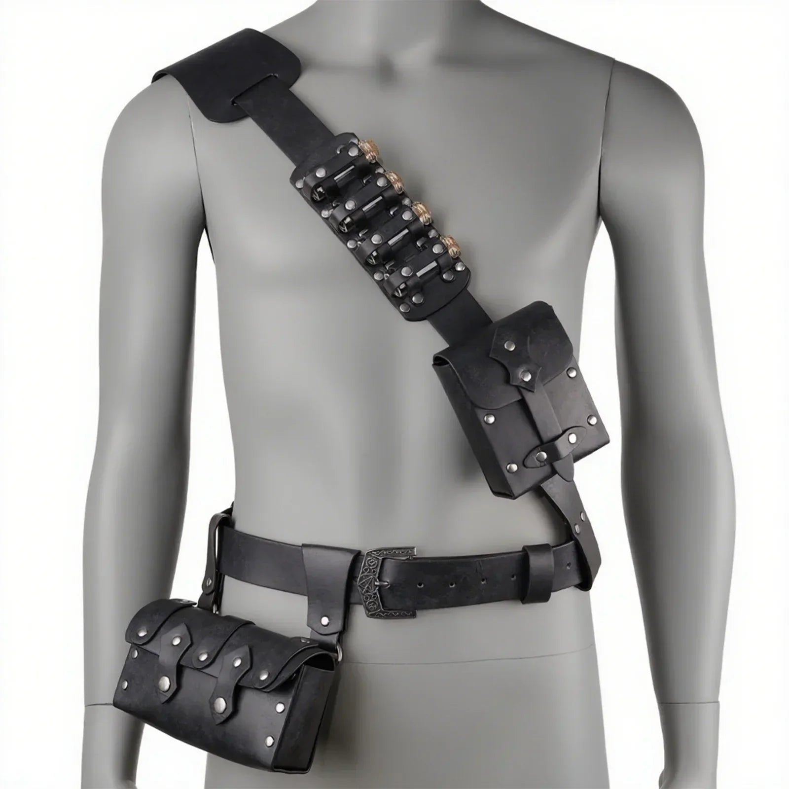 7 PCs Medieval Baldric Tactical Belt