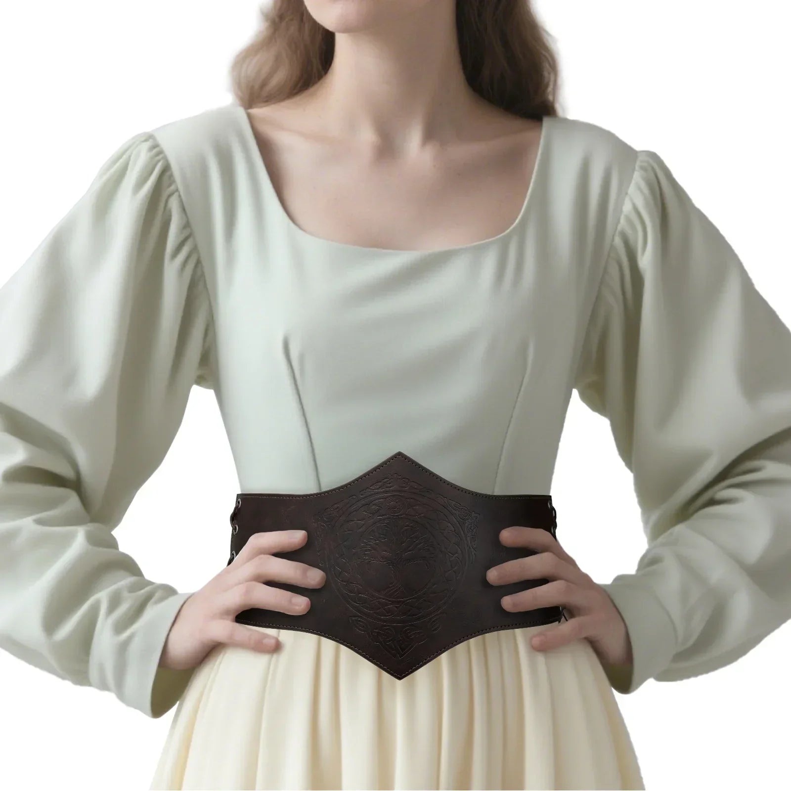 Women Faux Leather Corset Belt