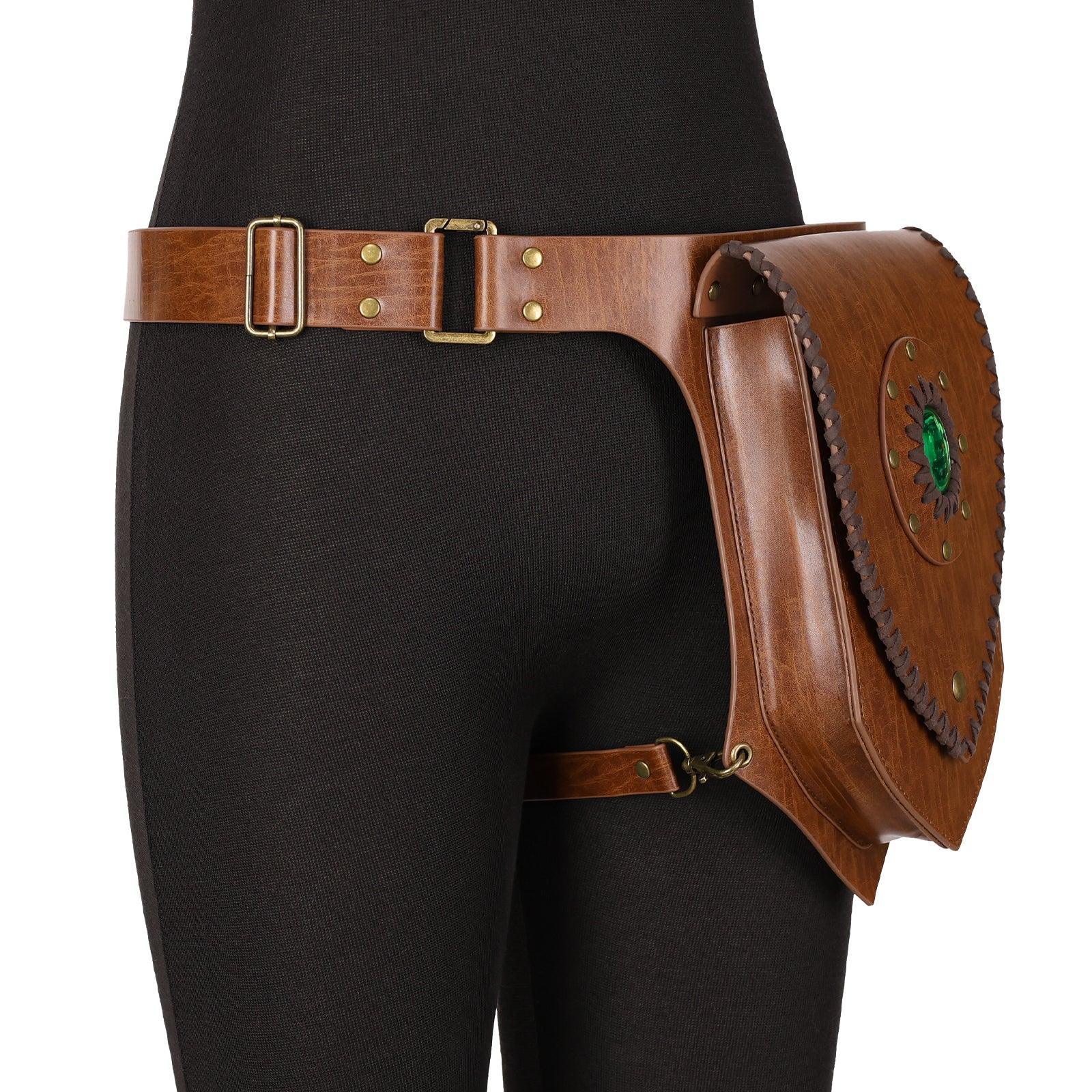 Medieval Faux Leather Thigh Bag