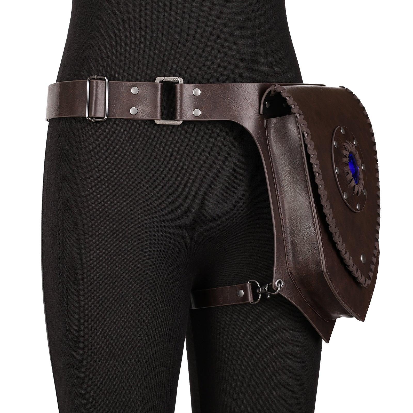 Medieval Faux Leather Thigh Bag