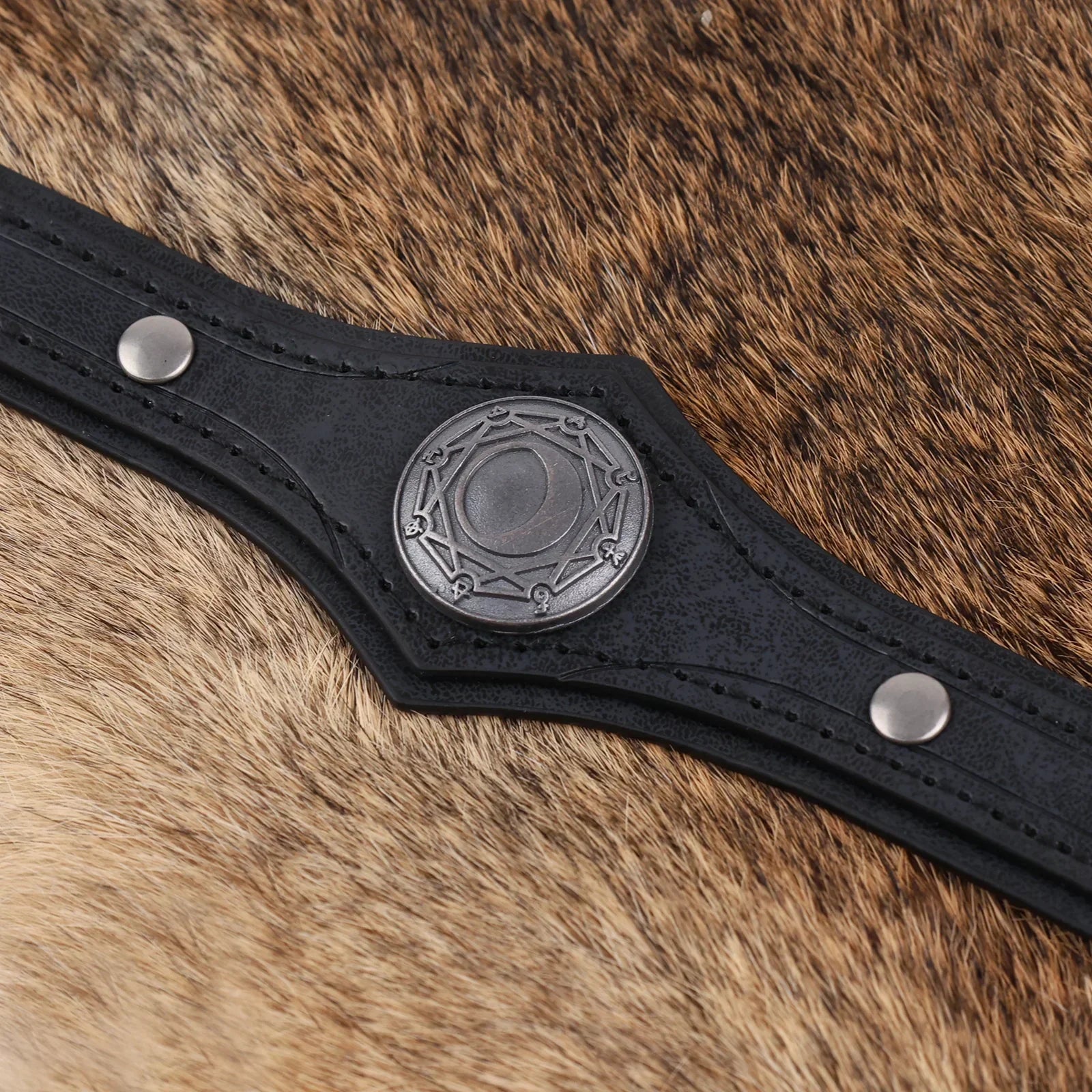 Alchemy Faux Leather Headpiece