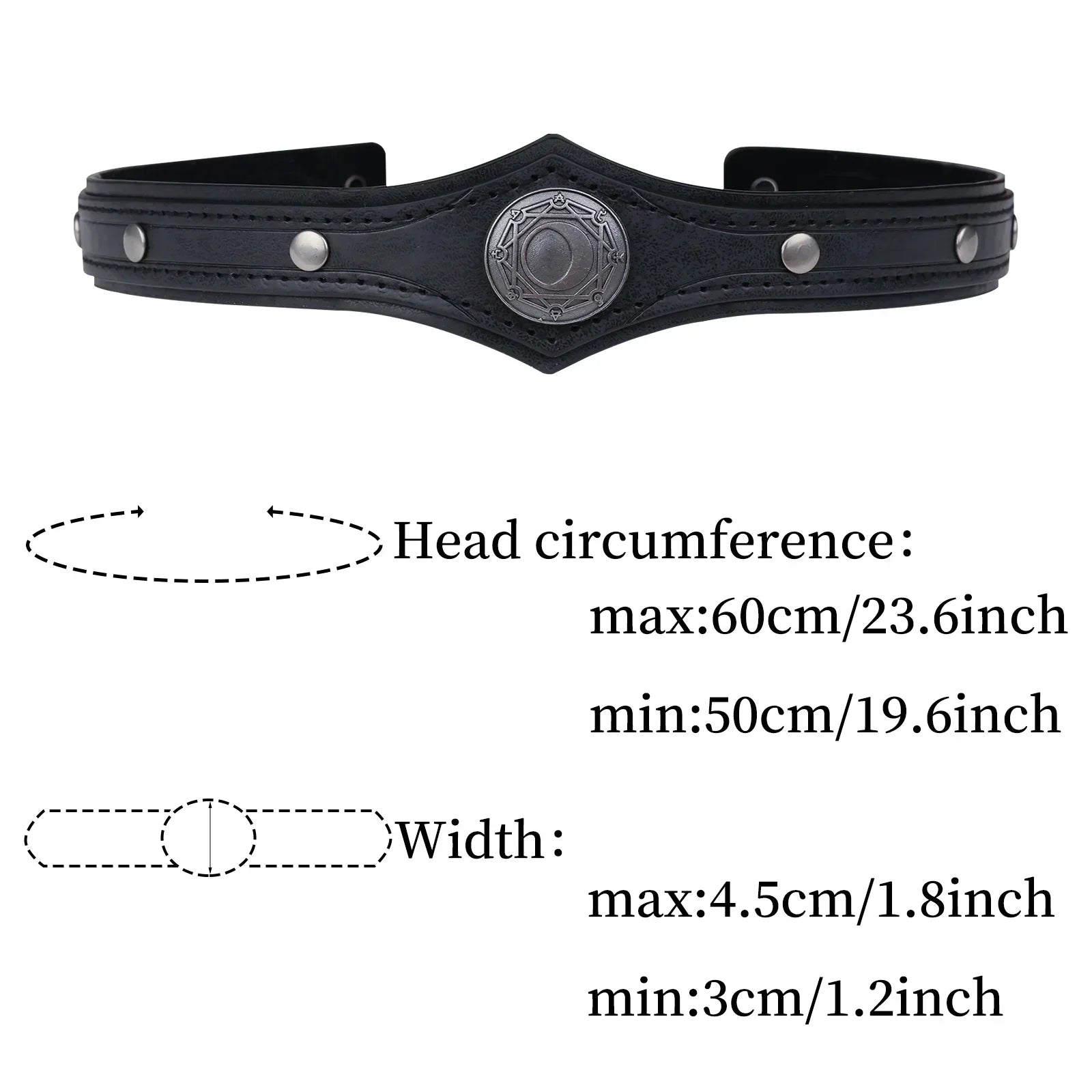 Alchemy Faux Leather Headpiece