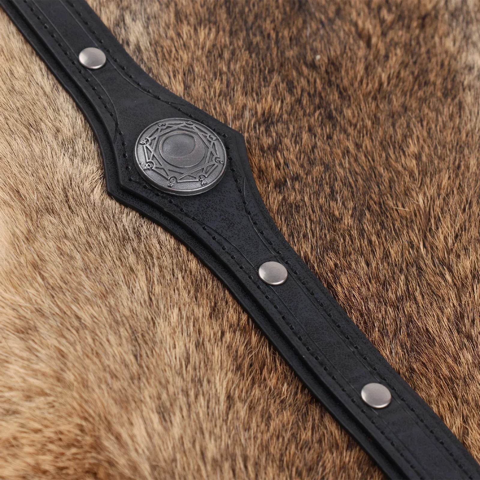 Alchemy Faux Leather Headpiece