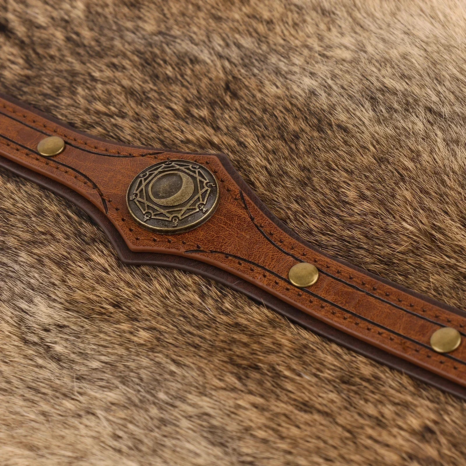Alchemy Faux Leather Headpiece