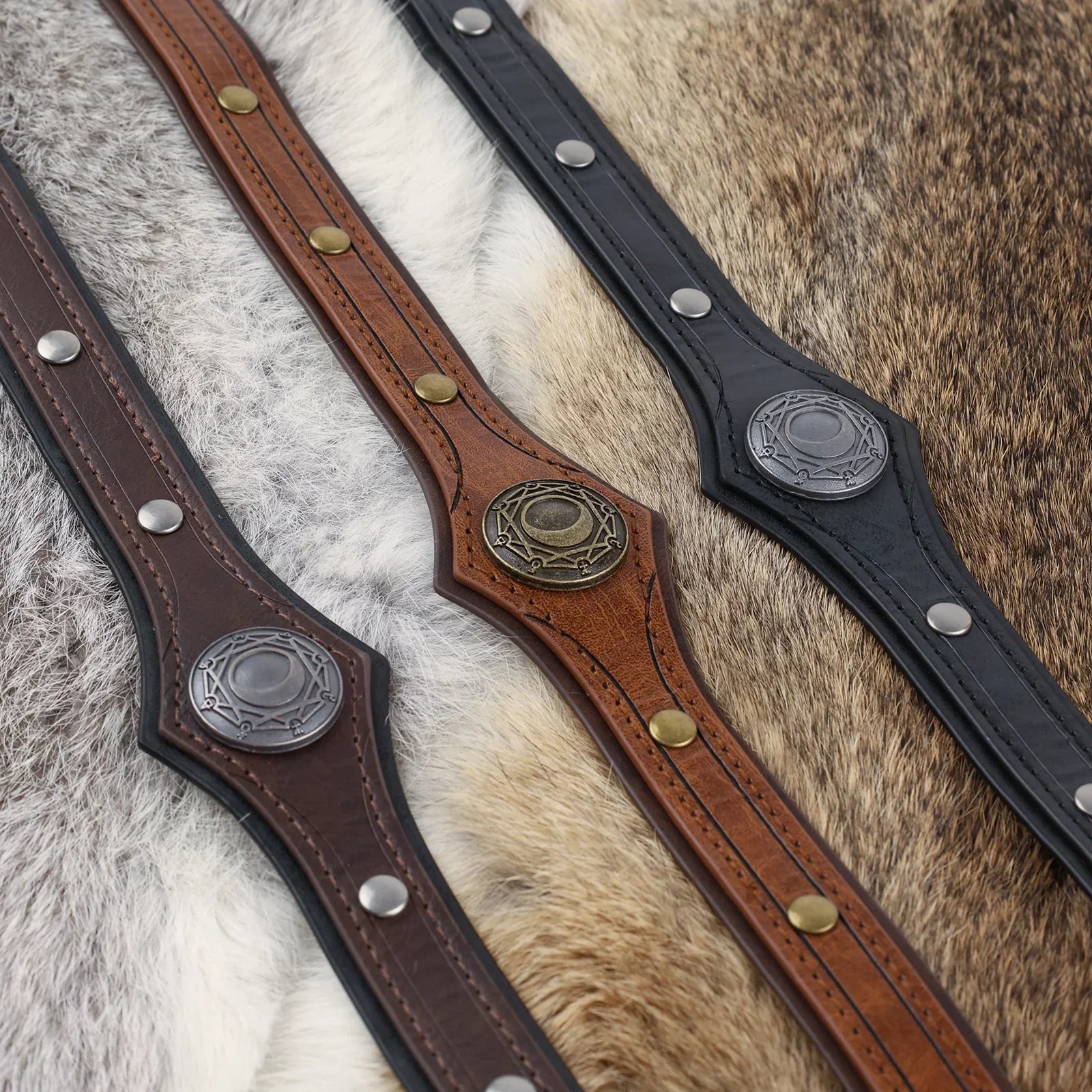 Alchemy Faux Leather Headpiece