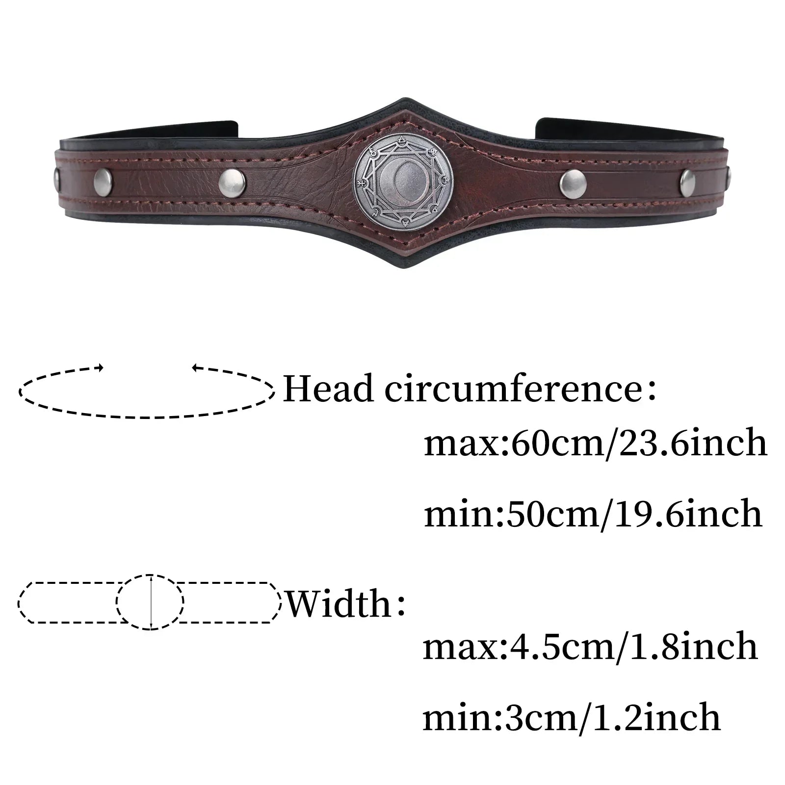 Alchemy Faux Leather Headpiece
