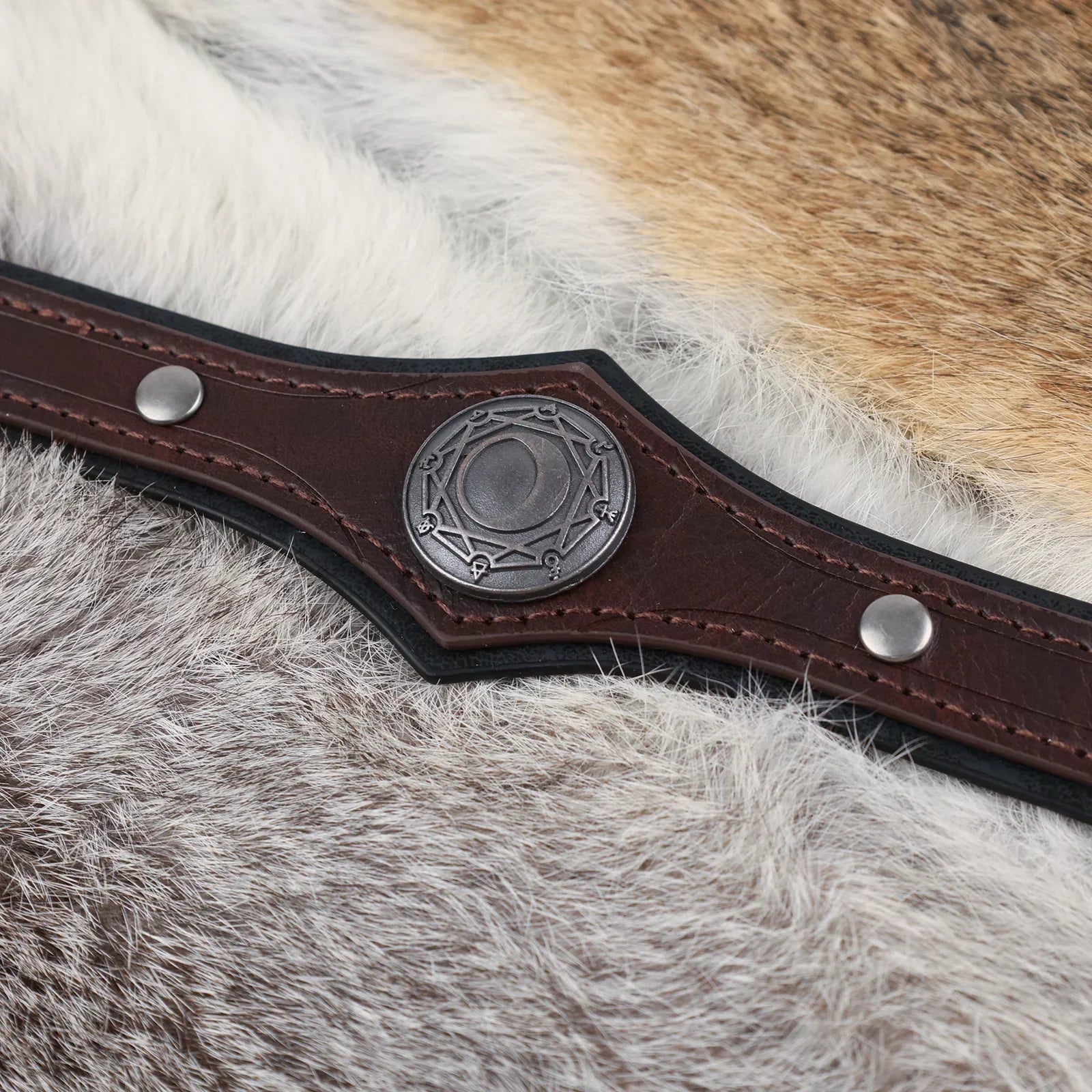 Alchemy Faux Leather Headpiece