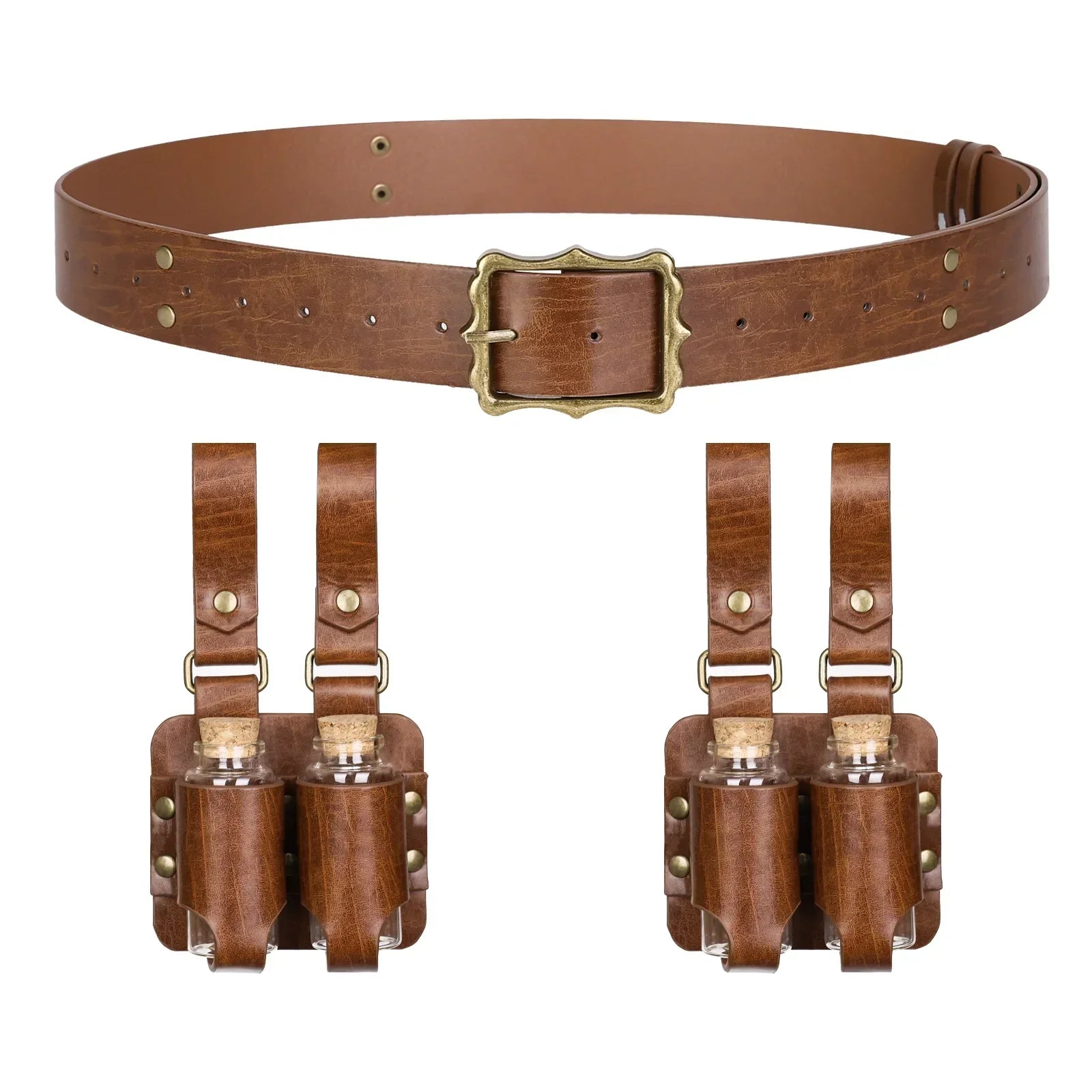 3PCs Medieval Alchemy Belt Potion Bottle