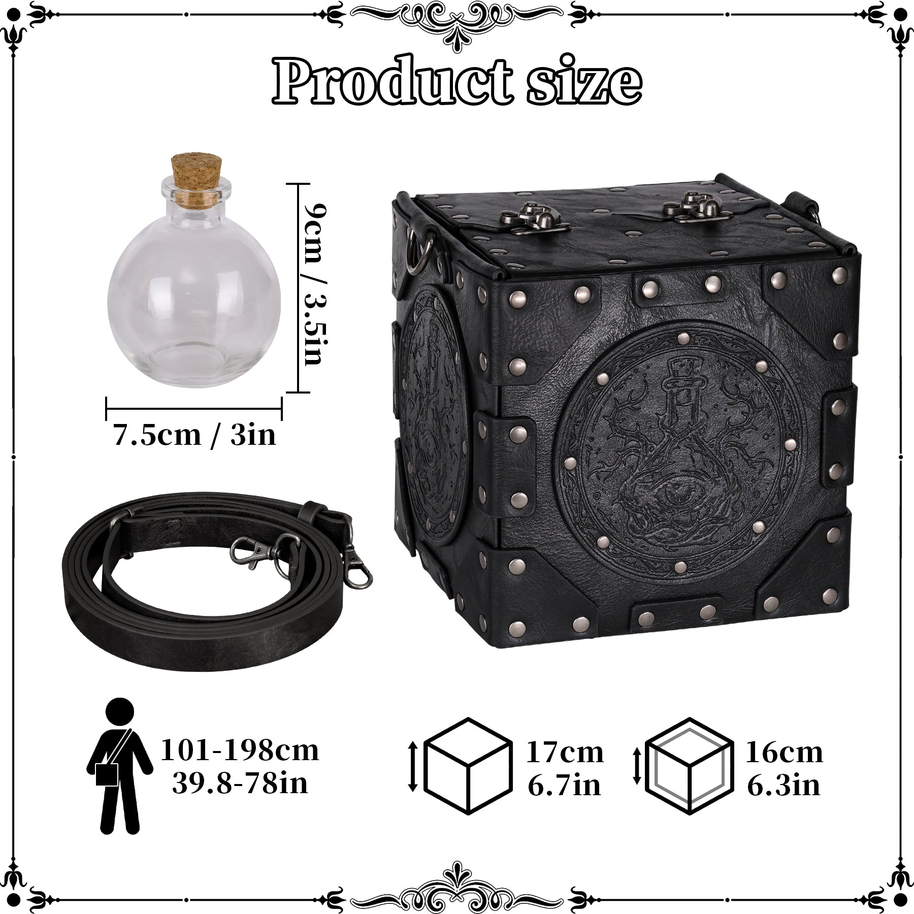 HiiFeuer Medieval Alchemist Crossbody Bag