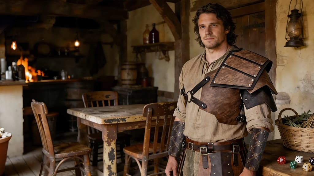 Epicoss Warrior in Handcrafted Leather Armor